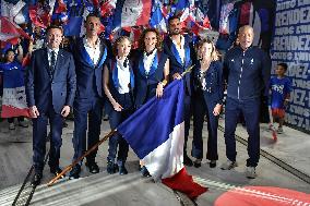 The flag bearers for the Paris 2024 Olympic and Paralympic Games in Paris FA