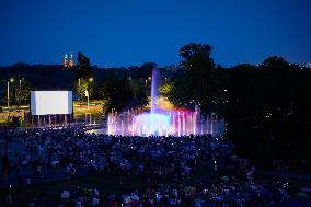 POLAND-WARSAW-LIGHT SHOW