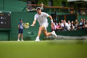 Wimbledon - Theo Papamalis Juniors Quarter-Final