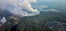 Out-Of-Control Wildfires Rage In Alberta - Canada