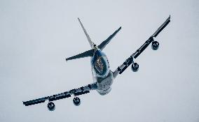 Air Force One Departs Joint Base Andrews Taking President Biden To MIchigan