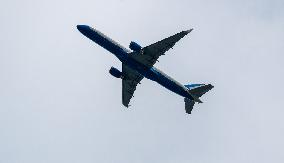 Air Force One Departs Joint Base Andrews Taking President Biden To MIchigan