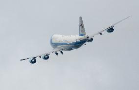 Air Force One Departs Joint Base Andrews Taking President Biden To MIchigan