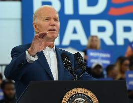 President Joe Biden Delivers Remarks On Political Future In Detroit Michigan