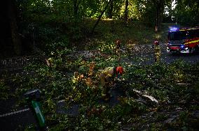 Overnight Storm Hits Warsaw And Causes Damage Across The Country.