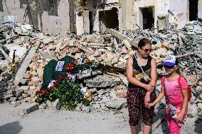 "Requiem For The Dead" At The Ruins Of Okhmatdyt Children's Hospital That Was Recently Hit By Russian Missile In Kyiv