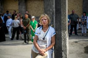 "Requiem For The Dead" At The Ruins Of Okhmatdyt Children's Hospital That Was Recently Hit By Russian Missile In Kyiv