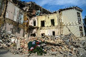 "Requiem For The Dead" At The Ruins Of Okhmatdyt Children's Hospital That Was Recently Hit By Russian Missile In Kyiv