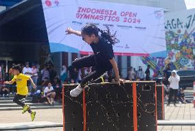 (SP)INDONESIA-JAKARTA-PARKOUR-INDONESIA OPEN GYMNASTICS 2024