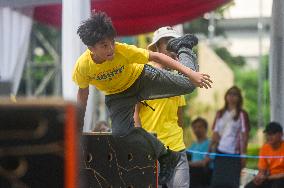 (SP)INDONESIA-JAKARTA-PARKOUR-INDONESIA OPEN GYMNASTICS 2024