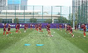 (SP)CHINA-DALIAN-FOOTBALL-WOMEN-CHINESE NATIONAL TEAM-TRAINING (CN)