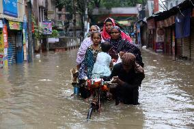 BANGLADESH-DHAKA-WATERLOGGING