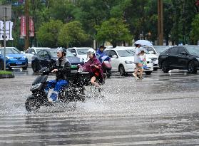 Flooded Road in Neijiang