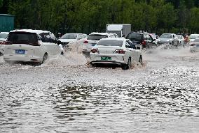 Flooded Road in Neijiang