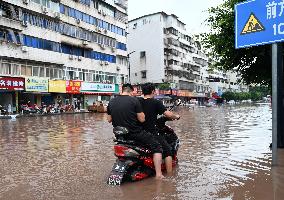 Flooded Road in Neijiang