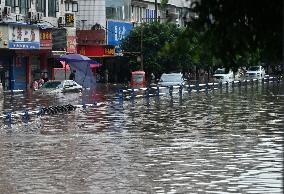 Flooded Road in Neijiang