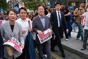 Opposition Parties Hold Rally To Protest Veto Of Special Prosecutor Act For Marine Corporal Chae