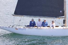 King Juan Carlos Enjoys Another Day of Sailing in Sanxenxo