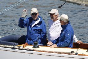 King Juan Carlos Enjoys Another Day of Sailing in Sanxenxo