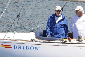 King Juan Carlos Enjoys Another Day of Sailing in Sanxenxo