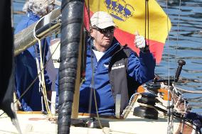 King Juan Carlos Enjoys Another Day of Sailing in Sanxenxo