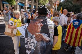 Pro-independence Demonstration In Barcelona.