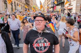 Pro-independence Demonstration In Barcelona.