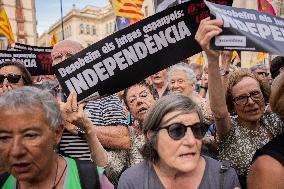 Pro-independence Demonstration In Barcelona.