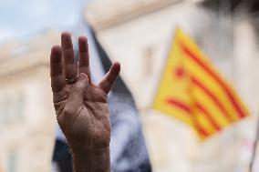 Pro-independence Demonstration In Barcelona.