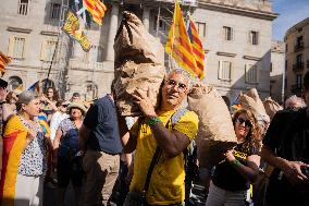 Pro-independence Demonstration In Barcelona.