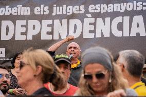 Pro-independence Demonstration In Barcelona.