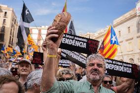 Pro-independence Demonstration In Barcelona.