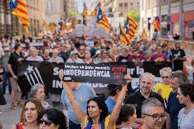 Pro-independence Demonstration In Barcelona.