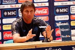 SSC Napoli Preseason Training Camp Antonio Conte Press Conference