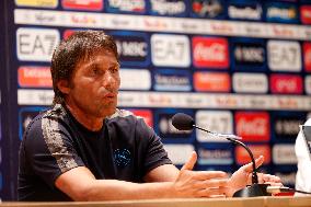 SSC Napoli Preseason Training Camp Antonio Conte Press Conference