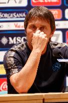 SSC Napoli Preseason Training Camp Antonio Conte Press Conference