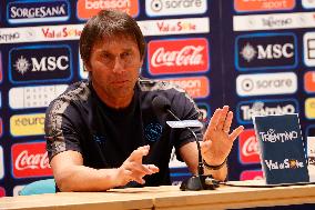 SSC Napoli Preseason Training Camp Antonio Conte Press Conference