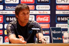 SSC Napoli Preseason Training Camp Antonio Conte Press Conference