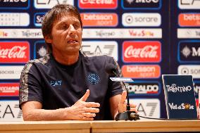 SSC Napoli Preseason Training Camp Antonio Conte Press Conference