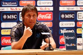 SSC Napoli Preseason Training Camp Antonio Conte Press Conference