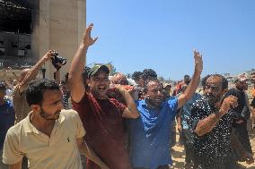 MIDEAST-GAZA-KHAN YOUNIS-FUNERAL