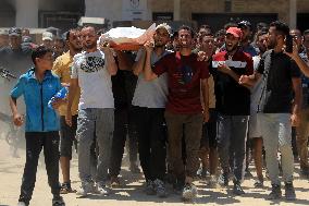 MIDEAST-GAZA-KHAN YOUNIS-FUNERAL