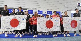 Paris Olympics: Japan squads at Haneda airport