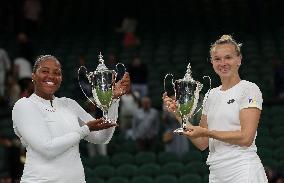 Wimbledon - Siniakova And Townsend Win Women's Doubles Title