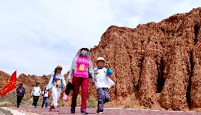 Hiking in Zhangye