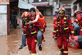 Flood Waters in Neijiang