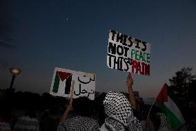 Demonstration In Support Of Palestine In Washington DC, USA As Israeli Strikes Kill 90 Palestinians In Gaza