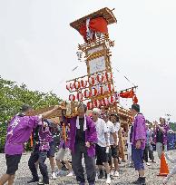 Food festival in quake-hit city in central Japan