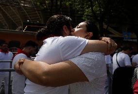 Plaza De Toros Mexico Holds First 'Pamplonada' In Its History