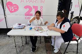 Mexican Red Cross Offers Free Mastography Studies In Mexico City